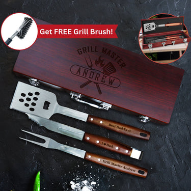 Personalized Grillmaster BBQ Tool Set